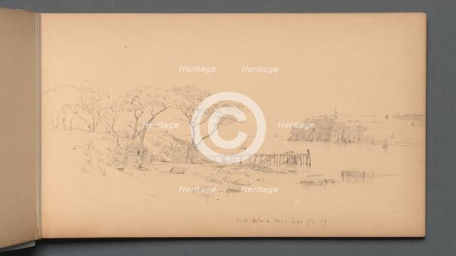 Sketchbook, page 20: "Peak's Island, ME, Sept. 7th, 59", 1859. Creator: Sanford Robinson Gifford (American, 1823-1880).