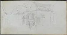 Sketchbook, page 22: Architectural Study. Creator: Ernest Meissonier (French, 1815-1891)
