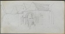 Sketchbook, page 22: Architectural Study. Creator: Ernest Meissonier (French, 1815-1891)