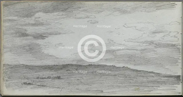 Sketchbook, page 34: Landscape Study. Creator: Ernest Meissonier (French, 1815-1891).