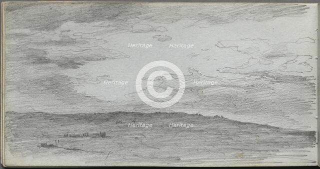 Sketchbook, page 34: Landscape Study. Creator: Ernest Meissonier (French, 1815-1891).