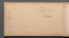 Sketchbook, page 37: Maine Landscape Vignittes, 1859. Creator: Sanford Robinson Gifford (American, 1823-1880)