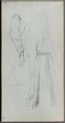 Sketchbook, page 31: Study of Figures. Creator: Ernest Meissonier (French, 1815-1891)