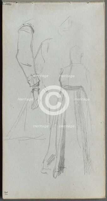 Sketchbook, page 31: Study of Figures. Creator: Ernest Meissonier (French, 1815-1891).