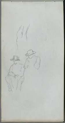 Sketchbook, page 32: Study of Figures. Creator: Ernest Meissonier (French, 1815-1891)