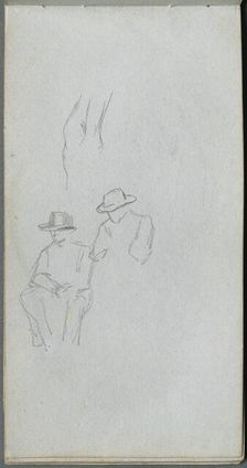 Sketchbook, page 32: Study of Figures. Creator: Ernest Meissonier (French, 1815-1891)