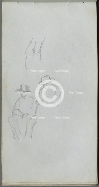 Sketchbook, page 32: Study of Figures. Creator: Ernest Meissonier (French, 1815-1891).