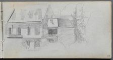 Sketchbook, page 49: Architechural Study. Creator: Ernest Meissonier (French, 1815-1891)