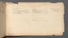 Sketchbook, page 40: Maine Landscape, 1859. Creator: Sanford Robinson Gifford (American, 1823-1880)