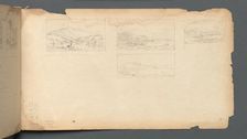 Sketchbook, page 40: Maine Landscape, 1859. Creator: Sanford Robinson Gifford (American, 1823-1880)