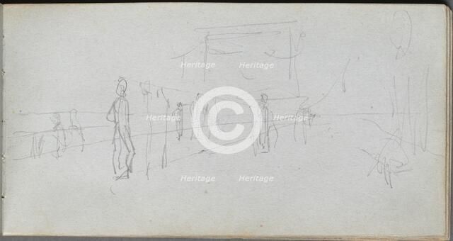 Sketchbook, page 40: Perspective Study. Creator: Ernest Meissonier (French, 1815-1891).