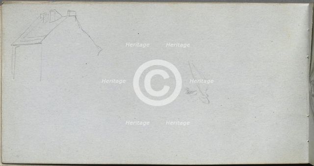 Sketchbook, page 54: Architecture Study. Creator: Ernest Meissonier (French, 1815-1891).