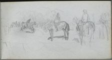 Sketchbook, page 52: Figure Study . Creator: Ernest Meissonier (French, 1815-1891)