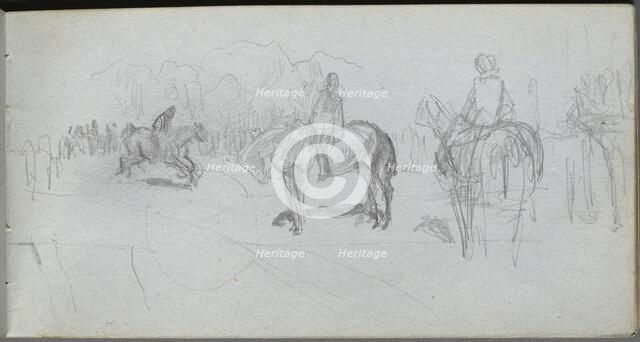 Sketchbook, page 52: Figure Study . Creator: Ernest Meissonier (French, 1815-1891).