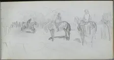 Sketchbook, page 52: Figure Study . Creator: Ernest Meissonier (French, 1815-1891)