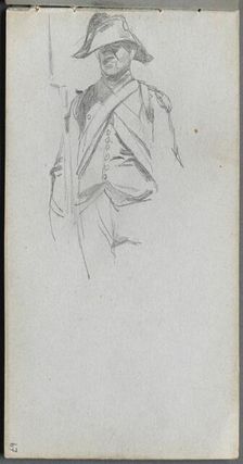 Sketchbook, page 67: Study of a Soldier. Creator: Ernest Meissonier (French, 1815-1891)