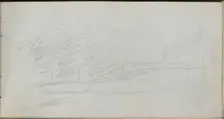 Sketchbook, page 78: Landscape Study. Creator: Ernest Meissonier (French, 1815-1891)