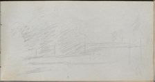 Sketchbook, page 78: Landscape Study. Creator: Ernest Meissonier (French, 1815-1891)