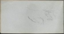 Sketchbook, page 72: Figure Study. Creator: Ernest Meissonier (French, 1815-1891)