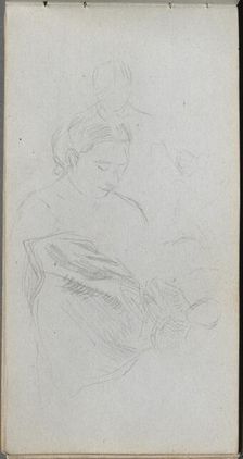 Sketchbook, page 82: Study of Fgures. Creator: Ernest Meissonier (French, 1815-1891)