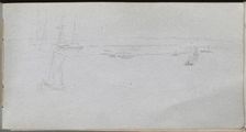 Sketchbook, page 94: Seascape. Creator: Ernest Meissonier (French, 1815-1891)