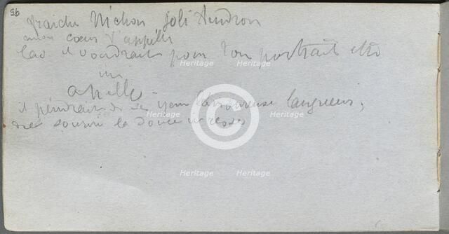 Sketchbook, page 95: Notes. Creator: Ernest Meissonier (French, 1815-1891).