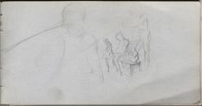 Sketchbook, page 98: Study of Figures. Creator: Ernest Meissonier (French, 1815-1891)