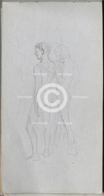 Sketchbook, page 92: Two Nudes. Creator: Ernest Meissonier (French, 1815-1891).