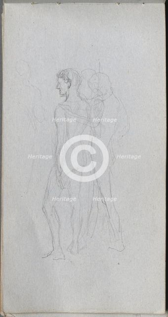 Sketchbook, page 92: Two Nudes. Creator: Ernest Meissonier (French, 1815-1891).