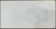 Sketchbook, page 93: Study of a Saddle. Creator: Ernest Meissonier (French, 1815-1891)