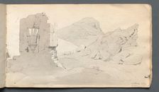 Sketchbook: "Ruin", 1814. Creator: Samuel Prout (British, 1783-1852)