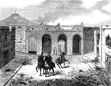 Sketches at Cartagena after the Siege: inside Madrid Gate, 1874. Creator: Unknown