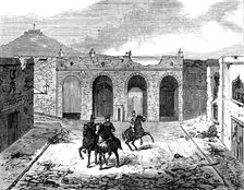 Sketches at Cartagena after the Siege: inside Madrid Gate, 1874. Creator: Unknown