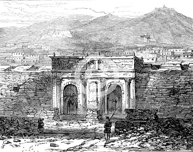 Sketches at Cartagena after the Siege: Madrid Gate, 1874. Creator: Unknown.