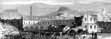 Sketches at Cartagena after the Siege: scene of explosion of Artillery Park, 1874. Creator: Unknown