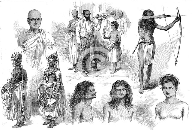 Sketches at Kandy, Ceylon, by one of our special artists, 1876. Creator: Unknown.