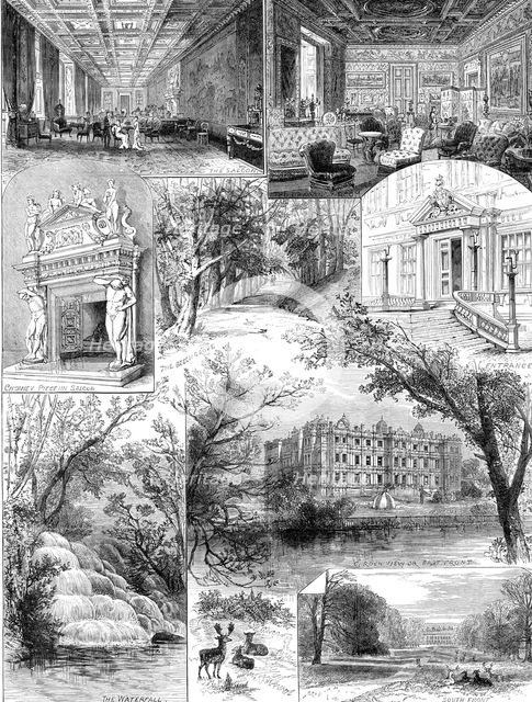 Sketches at Longleat, seat of the Marquis of Bath, 1881 Creator: Unknown.