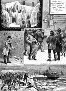 Sketches at Liverpool during the Frost, 1881. Creator: Unknown