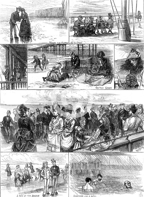 Sketches at Margate, 1872. Creator: Unknown.