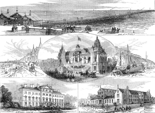 Sketches at Southport, Lancashire, 1872. Creator: Unknown.