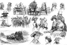 Sketches at Sandown Park Races, 1881. Creator: Unknown