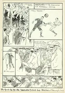 Sketches at the Association Cup Football Match, n.d. Creator: Philip William May