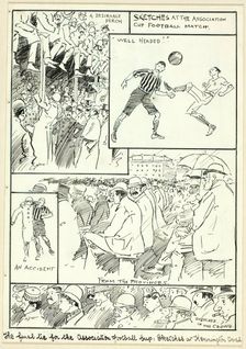 Sketches at the Association Cup Football Match, n.d. Creator: Philip William May