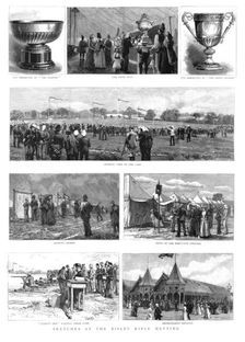 'Sketches at the Bisley Rifle Meeting 1890. Creator: Unknown