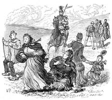 Sketches at the Brighton Theatre of War: "Excursions", 1880. Creator: Unknown