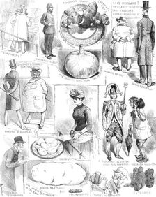 Sketches at the Crystal Palace Potato Show, 1883. Creator: Unknown