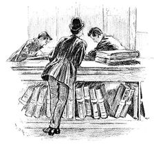Sketches at the General Register Office, Somerset House: From the Inquiry Office, 1890. Creator: Unknown