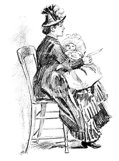 Sketches at the General Register Office, Somerset House: The Girl He Left Behind Him, 1890. Creator: Unknown.