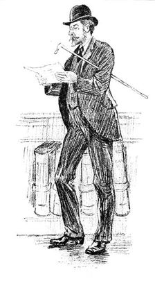 Sketches at the General Register Office, Somerset House: The Missing Link, 1890. Creator: Unknown
