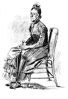 Sketches at the General Register Office, Somerset House: The Old Maid’s Claim, 1890. Creator: Unknown